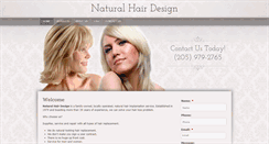Desktop Screenshot of naturalhairdesign.net