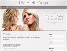 Tablet Screenshot of naturalhairdesign.net